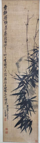 CHINESE SCROLL PAINTING OF BAMBOO