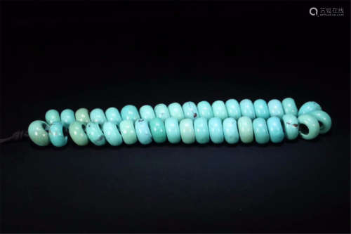 TIBETAN TURQUOISE BEAD NECKLACE