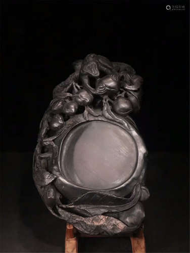 CHINESE DUAN STONE MONKEY INKSTONE