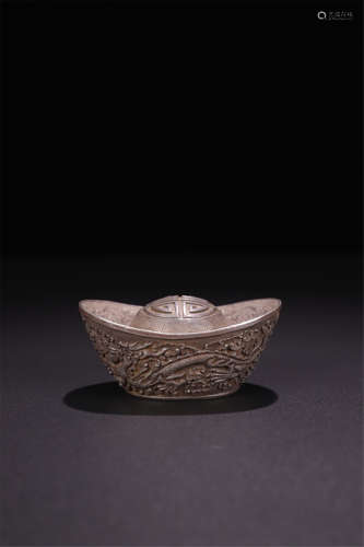 CHINESE PURE SILVER SYCEE INGOT