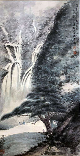 CHINESE SCROLL PAINTING OF MOUNTAIN VIEWS