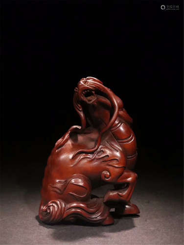 CHINESE BOXWOOD BEAST TABLE ITEM