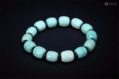 TIBETAN TURQUOISE BEAD BRACELET