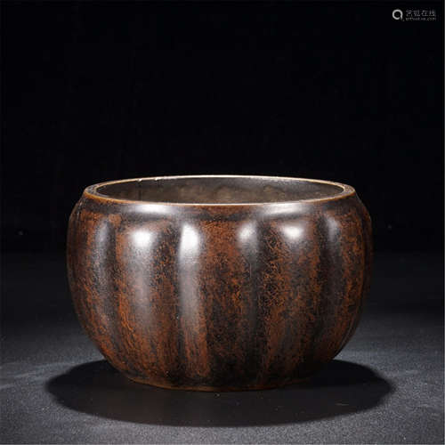 CHINESE BRONZE BOWL CENSER