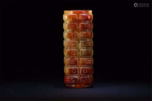 CHINESE ANCIENT JADE CONG