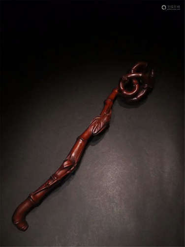 CHINESE BOXWOOD RUYI SCEPTER