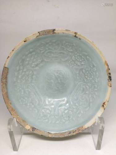 SET OF FOUR HUTIAN YAO CARVED BOWL, SOUTHERN SONG