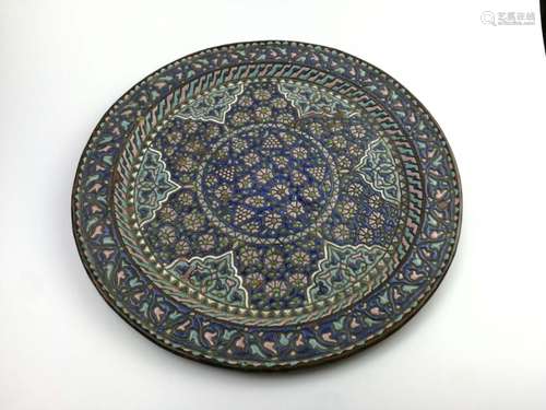 A CLOSIONNE ENAMELD TRAY, MING DYNASTY