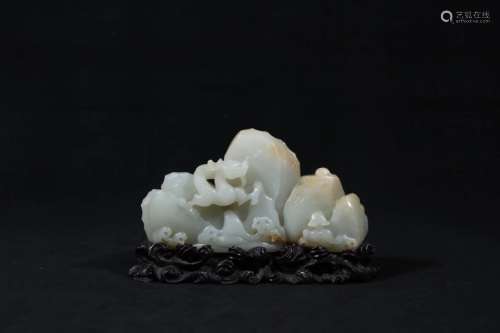 A HETIAN JADE CARVING OF MOUNTAIN