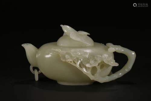 A HETIAN JADE TEAPOT