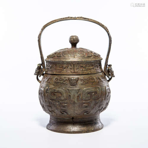 A Chinese Bronze Water Pot