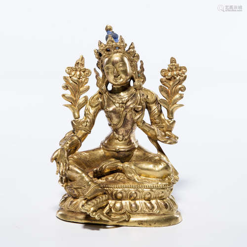 A Chinese Gilt Bronze Buddha