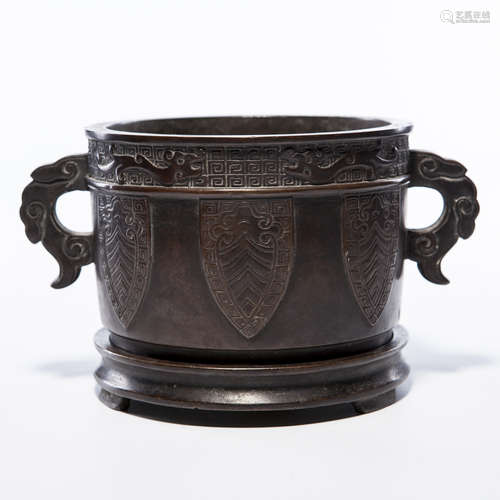 A Chinese Bronze Incense Burner