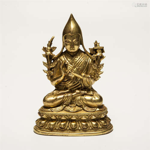 A Chinese Gilt Bronze Buddha