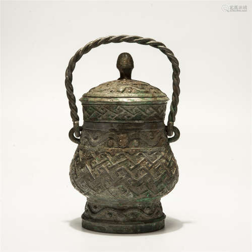 A Chinese Bronze Water Pot