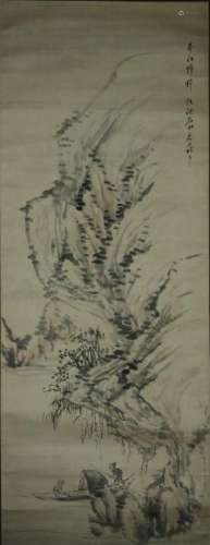 Japanese Scroll Painting of Landscape
