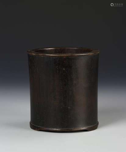 Chinese Hardwood Brush Pot