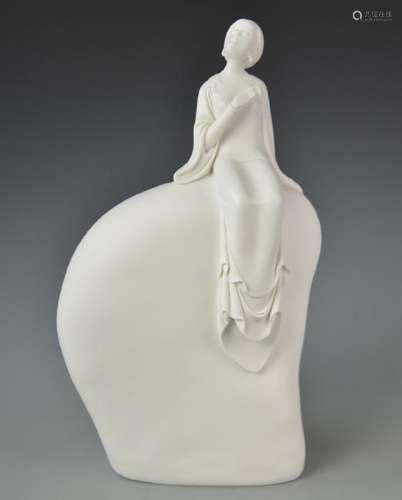 Chinese Blanc de Chine Lady Figure