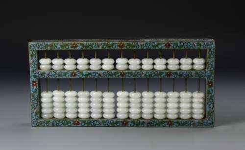 Chinese Cloisonne Abacus