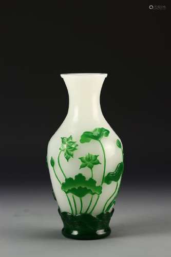 Chinese Peking Glass Vase