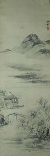 Chinese Scroll Painting Of Landscape