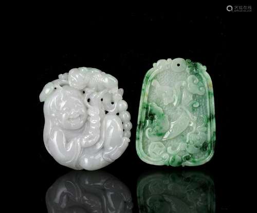 Two Chinese Jade Pendants