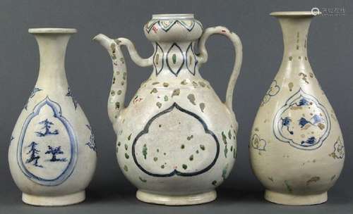 Vietnamese Blue-and-White Vases/Ewer