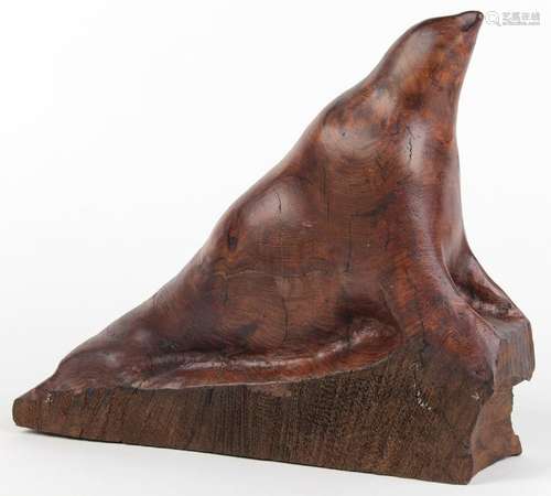 Carved burl sculpture