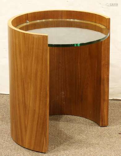 Modern demilune occasional table