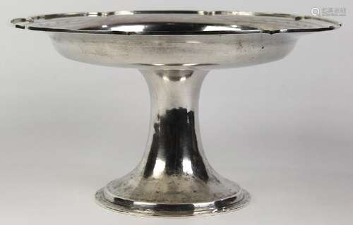 Chinese export sterling compote marked Fang Jiu