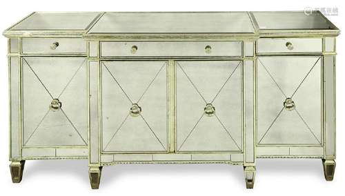 Hollywood Regency mirrored chest