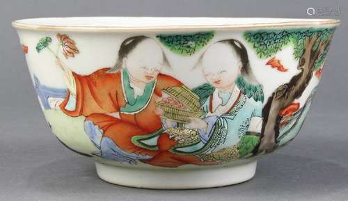 Chinese Porcelain Bowl, Hehe Erxian