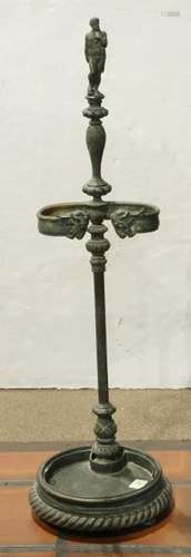 Victorian Renaissance Revival patinated bronze umbrella