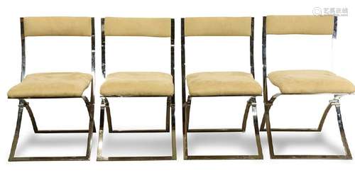 Marcello Cuneo for  Mobel Italia folding side chairs