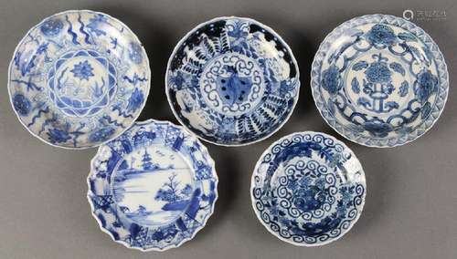 Chinese Blue-and-White Porcelain Dishes