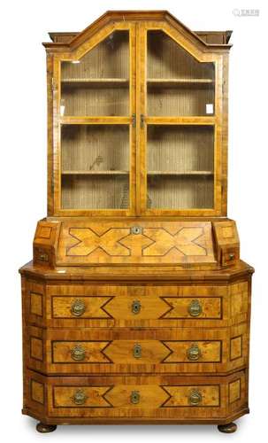 Biedermeier inlaid secretary circa 1820