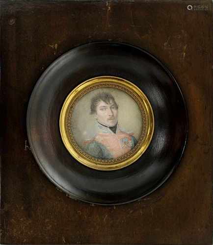 Miniaturmaler 1. Dr.  19. Jh., Porträt des Ludwig Josef Heinrich von Madroux (1788 - 1865) als