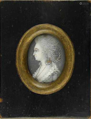 Miniaturmaler 2. H. 18. Jh., Porträt der Elisabeth Gräfin von Leiningen-Westerburg, wohl auf