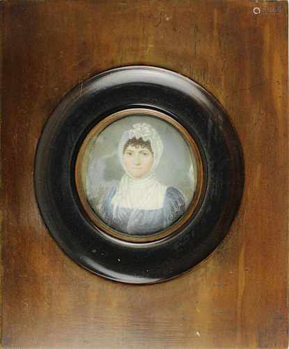 Miniaturmaler um 1800, Porträt der Sofie Freifrau von Girardi-Castell, Schwiegermutter des Ludwig