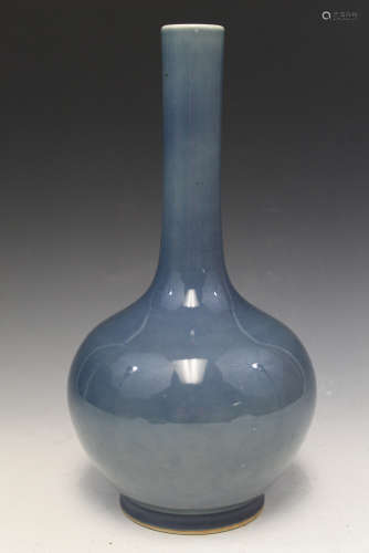 Chinese clair de lune porcelain vase, Kangxi mark.