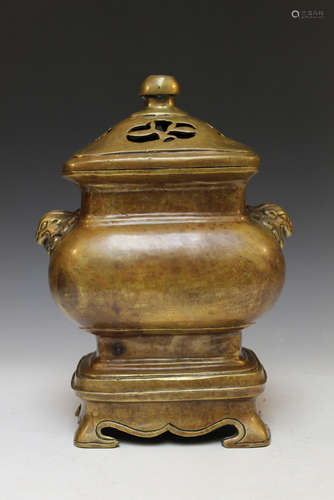 Chinese bronze incense burner.