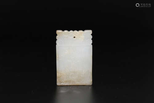 Chinese jade amulet.