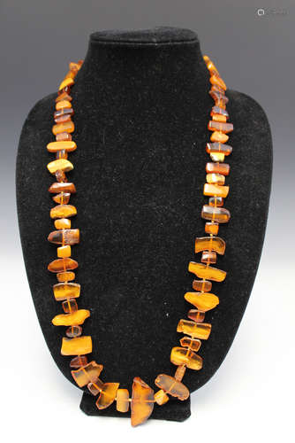 Baltic amber necklace.