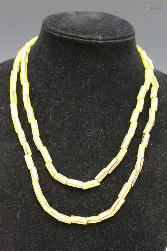 Trade beads necklace.