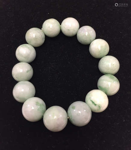 Chinese jadeite bracelet.