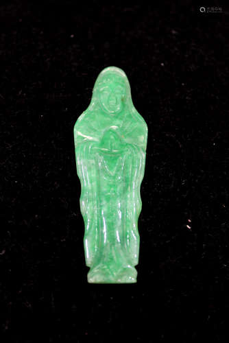 Chinese carved jadeite Guanyin.