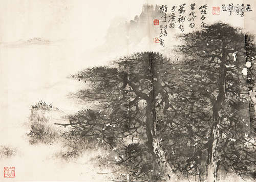 黎雄才   山水