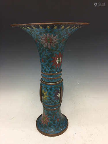 Chinese cloisonne vase.