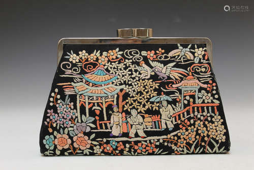 Chinese embroidery purse.