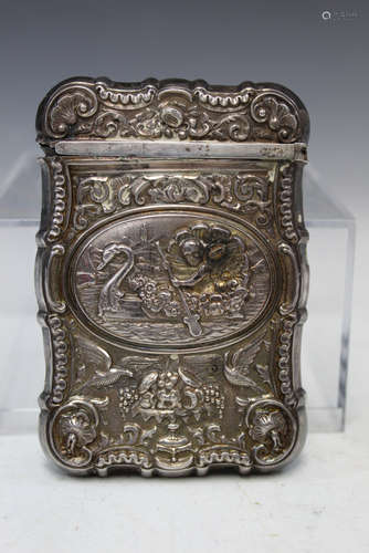 European silver box.